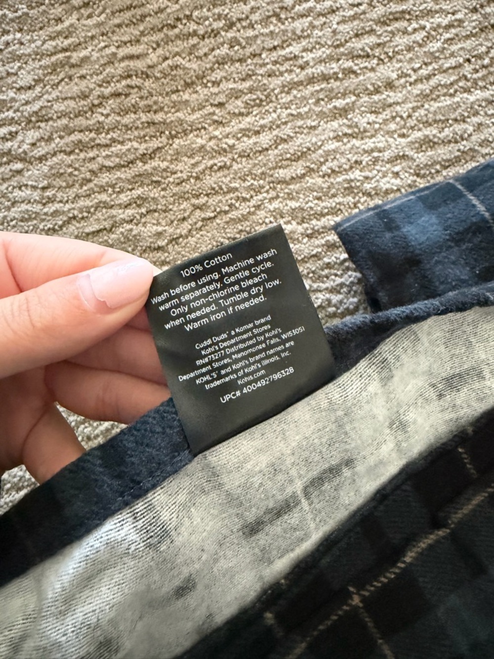 CuddlDuds Flannel Plaid Sheet Set - Queen - Picture 3 of 3